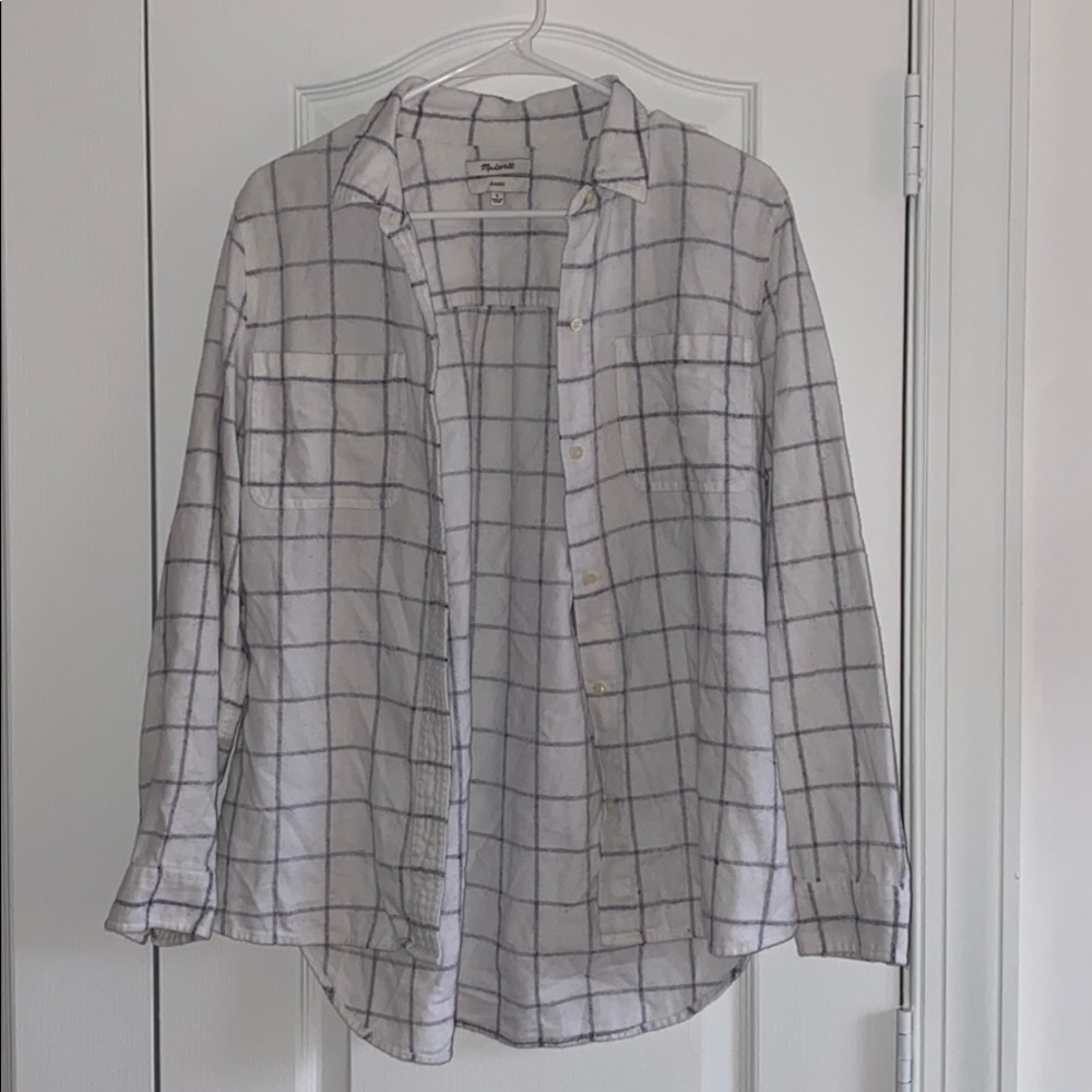 Madewell White Flannel